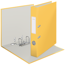 Archivador de palanca Leitz Cosy Cartón forrado. 180º. DIN A4. 50 mm. amarillo