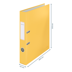 Archivador de palanca Leitz Cosy Cartón forrado. 180º. DIN A4. 50 mm. amarillo