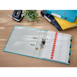 Archivador de palanca Leitz Cosy Cartón forrado. 180º. DIN A4. 50 mm. azul