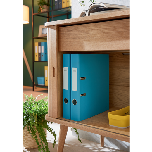 Archivador de palanca Leitz Cosy Cartón forrado. 180º. DIN A4. 50 mm. azul