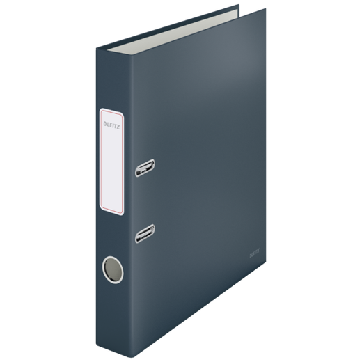 Archivador de palanca Leitz Cosy Cartón forrado. 180º. DIN A4. 50 mm. gris