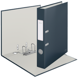 Archivador de palanca Leitz Cosy Cartón forrado. 180º. DIN A4. 50 mm. gris