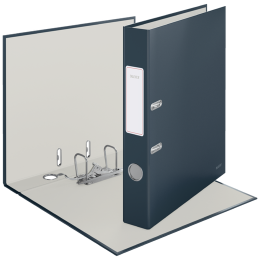 Archivador de palanca Leitz Cosy Cartón forrado. 180º. DIN A4. 50 mm. gris