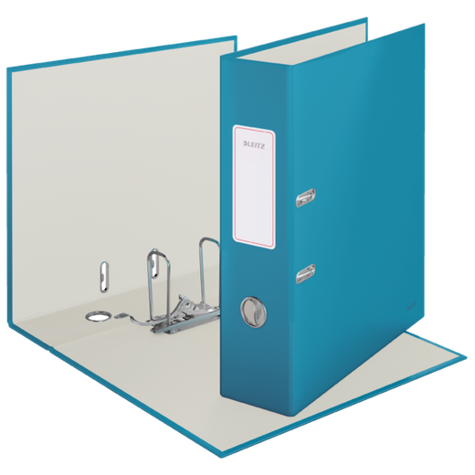 Archivador de palanca Leitz Cosy Cartón forrado. 180º. DIN A4. 80 mm. azul