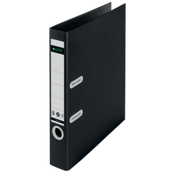 Archivador de palanca Leitz de cartón reciclado y reciclable 100%. 180º. DIN A4. Lomo 50 mm. negro