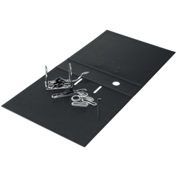 Archivador de palanca Leitz de cartón reciclado y reciclable 100%. 180º. DIN A4. Lomo 50 mm. negro