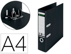 Archivador de palanca leitz recycle din A4 carton reciclado y reciclable 100% 180 lomo 80 mm negro