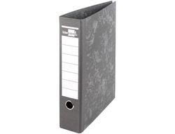Archivador de Palanca Liderpapel A4 Carton Forrado Sin Rado Lomo 80Mm Negro Compresor Metalico