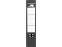 Archivador de Palanca Liderpapel A4 Carton Forrado Sin Rado Lomo 80Mm Negro Compresor Metalico