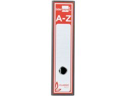 Archivador de Palanca Liderpapel A4 Classic Red Carton Entrecolado Sin Rado Lomo 80Mm Gris Compresor Metalico