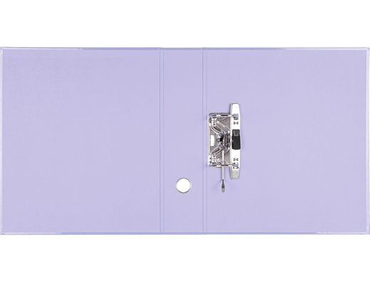 Archivador de palanca liderpapel a4 color system forrado sin rado lomo 80 mm lavanda compresor metalico