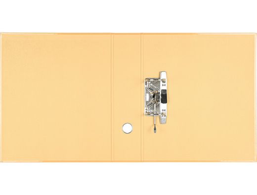 Archivador de palanca liderpapel a4 color system forrado sin rado lomo 80 mm melocoton compresor metalico