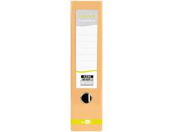 Archivador de palanca liderpapel a4 color system forrado sin rado lomo 80 mm melocoton compresor metalico