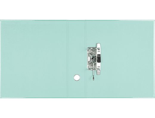 Archivador de palanca liderpapel a4 color system forrado sin rado lomo 80 mm menta compresor metalico