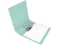 Archivador de palanca liderpapel a4 color system forrado sin rado lomo 80 mm menta compresor metalico