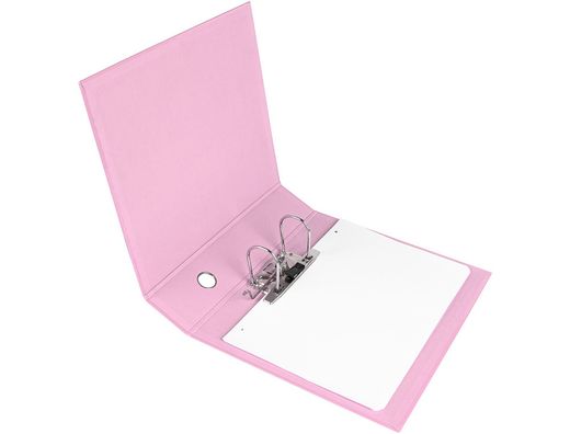 Archivador de palanca liderpapel a4 color system forrado sin rado lomo 80 mm rosa compresor metalico