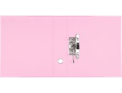 Archivador de palanca liderpapel a4 color system forrado sin rado lomo 80 mm rosa compresor metalico