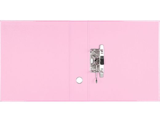 Archivador de palanca liderpapel a4 color system forrado sin rado lomo 80 mm rosa compresor metalico