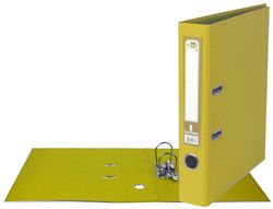 Archivador de Palanca Liderpapel A4 Documenta Forrado Pvc con Rado Lomo 52Mm Amarillo Compresor Metalico