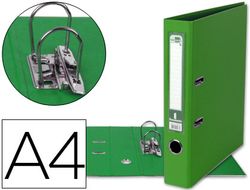 Archivador de Palanca Liderpapel A4 Documenta Forrado Pvc con Rado Lomo 52Mm Verde Compresor Metalico