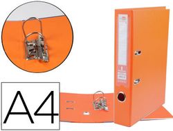 Archivador de Palanca Liderpapel A4 Documenta Forrado Pvc con Rado Lomo 52Mmnaranja Compresor Metalico