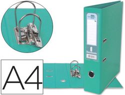 Archivador de Palanca Liderpapel A4 Documenta Forrado Pvc con Rado Lomo 75 mm Verde Claro Compresor