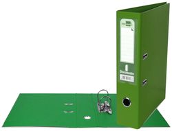 Archivador de Palanca Liderpapel A4 Documenta Forrado Pvc con Rado Lomo 75Mm Verde Compresor Metalico