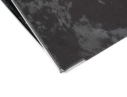 Archivador de Palanca Liderpapel Carton Forrado Folio Jaspeado Negro con Caja Classic Blue