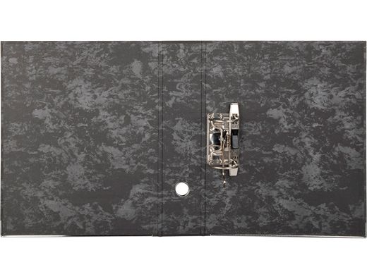 Archivador de Palanca Liderpapel Carton Forrado Folio Jaspeado Negro con Caja Classic Blue