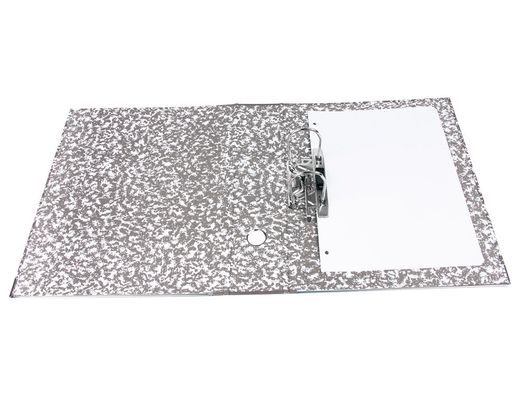 Archivador de Palanca Liderpapel Folio Classic Red Carton Entrecolado Sin Rado Lomo 80Mm Gris Compresor Metalico