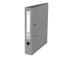 Archivador de Palanca Liderpapel Folio Documenta Forrado Pvc con Rado Lomo 52 mm Gris Compresor Metalico