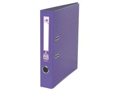 Archivador de Palanca Liderpapel Folio Documenta Forrado Pvc con Rado Lomo 52 mm Lila Compresor Metalico