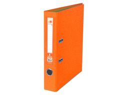 Archivador de Palanca Liderpapel Folio Documenta Forrado Pvc con Rado Lomo 52 mm Naranja Compresor Metalico