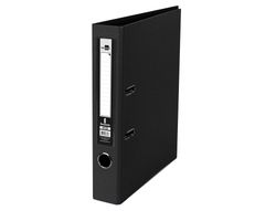 Archivador de Palanca Liderpapel Folio Documenta Forrado Pvc con Rado Lomo 52 mm Negro Compresor Metalico