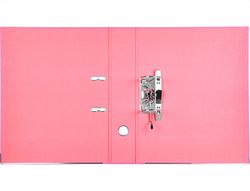 Archivador de Palanca Liderpapel Folio Documenta Forrado Pvc con Rado Lomo 75 mm Rosa Compresor Metalico