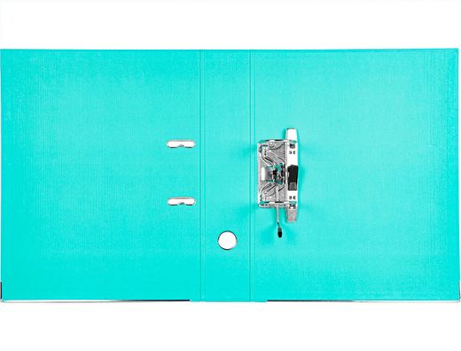 Archivador de Palanca Liderpapel Folio Documenta Forrado Pvc con Rado Lomo 75 mm Verde Claro Compresor