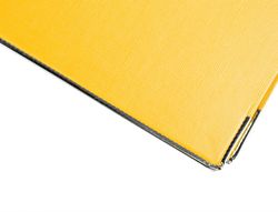 Archivador de Palanca Liderpapel Folio Documenta Forrado Pvc con Rado Lomo 75Mm Amarillo Compresor Metalico