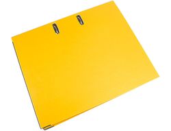 Archivador de Palanca Liderpapel Folio Documenta Forrado Pvc con Rado Lomo 75Mm Amarillo Compresor Metalico
