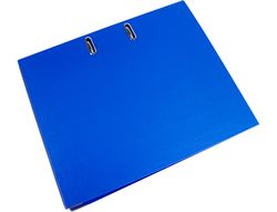 Archivador de Palanca Liderpapel Folio Documenta Forrado Pvc con Rado Lomo 75Mm Azul Compresor Metalico