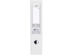 Archivador de Palanca Liderpapel Folio Documenta Forrado Pvc con Rado Lomo 75Mm Blanco con Compresor