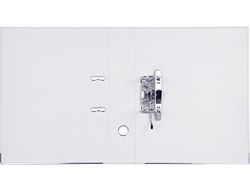 Archivador de Palanca Liderpapel Folio Documenta Forrado Pvc con Rado Lomo 75Mm Blanco con Compresor