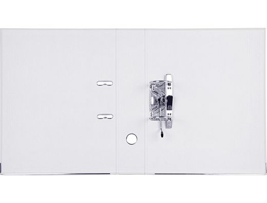 Archivador de Palanca Liderpapel Folio Documenta Forrado Pvc con Rado Lomo 75Mm Blanco con Compresor