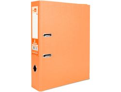 Archivador de Palanca Liderpapel Folio Documenta Forrado Pvc con Rado Lomo 75Mm Naranja con Compresor
