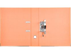 Archivador de Palanca Liderpapel Folio Documenta Forrado Pvc con Rado Lomo 75Mm Naranja con Compresor