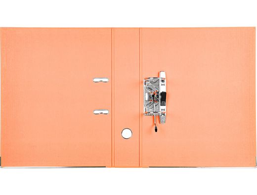 Archivador de Palanca Liderpapel Folio Documenta Forrado Pvc con Rado Lomo 75Mm Naranja con Compresor