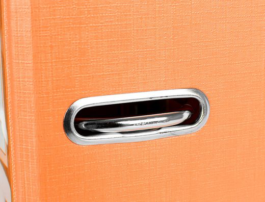 Archivador de Palanca Liderpapel Folio Documenta Forrado Pvc con Rado Lomo 75Mm Naranja con Compresor