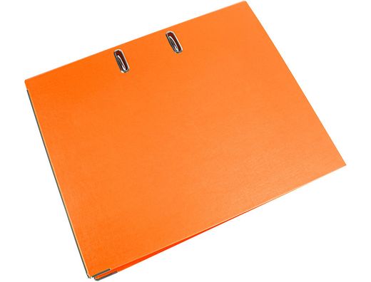 Archivador de Palanca Liderpapel Folio Documenta Forrado Pvc con Rado Lomo 75Mm Naranja con Compresor