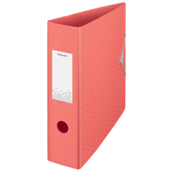 Archivador de palanca polifoam Colour'Breeze DIN A4. Lomo 82mm. coral