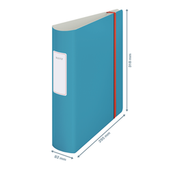 Archivador Leitz Active Cosy. Poyfoam. 180°. DIN A4, lomo 82 mm, azul