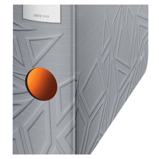 Archivador Leitz Active Urban Chic. Polyfoam. 180º. DIN A4, lomo 65 mm. Gris